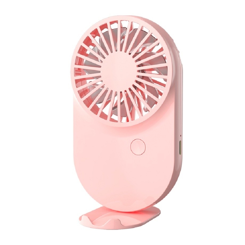 Rosa Bianco Blu Candy Design Ventilatori portatili 115g Con cordone e base 3 Velocità del vento 500mAh Batteria Tipo-C Ricarica rapida