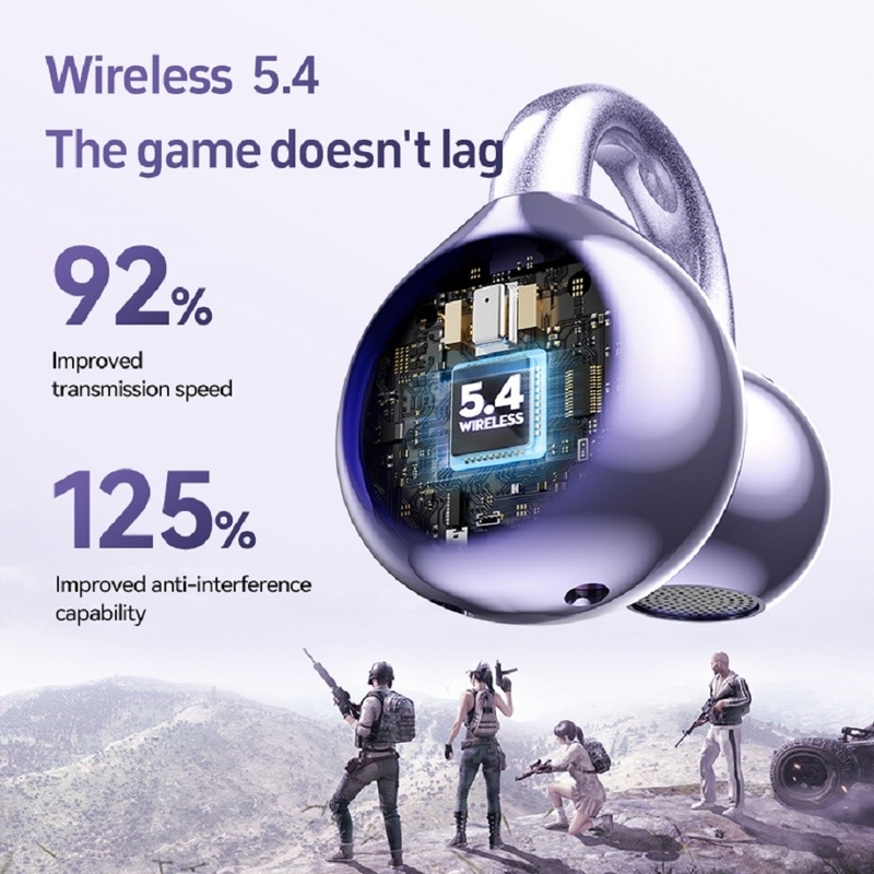 Bluetooth 5.4 A2DP/AVRCP/HFP supporto Titanio diaframma altoparlante 4g per orecchio impermeabile a sudore per gli uomini d'affari giocatori