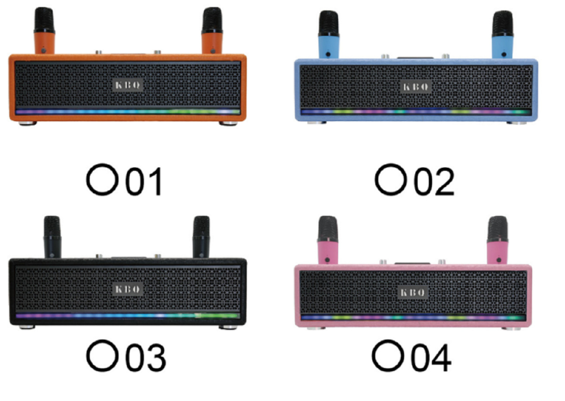 Doppio LTK53101 Amplificatori 2.5 pollici Altoparlanti a gamma completa 40mm Tweeter 2400mAh Batteria LED Light Strip Con Griglia Metallica BT 5.3