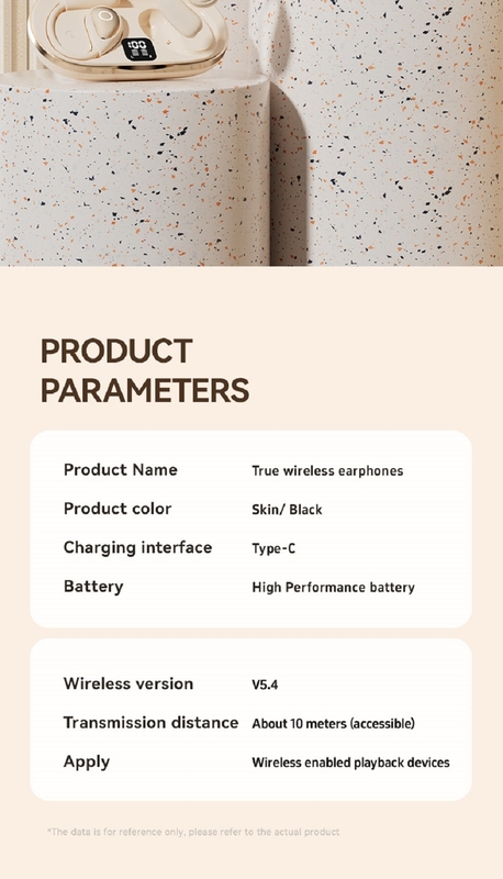 Bluetooth 5.4 cuffie auricolari 4-5 ore per carica 600mAh Cassa 4.8g ciascuno 2.8×2.5×1.8cm Optimizato microfono colori dinamici
