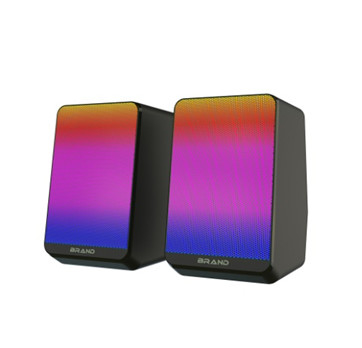 3W RMS Power Dual 2 pollici altoparlanti SNR >30dB 0.46kg RGB Illuminazione Controllo del volume in linea 5V DC Input per desktop