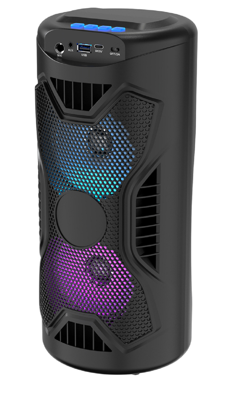 4 pollici 45-magnete altoparlante 1200mAh Batteria wireless TWS 60Hz-16kHz Risposta Bluetooth / USB / TF / FM / AUX / TWS / Microfono / supporto RGB