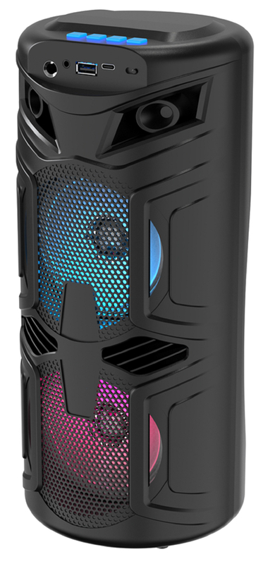 4 pollici 45-magnete altoparlante 1200mAh Batteria wireless TWS 60Hz-16kHz Risposta Bluetooth / USB / TF / FM / AUX / TWS / Microfono / supporto RGB