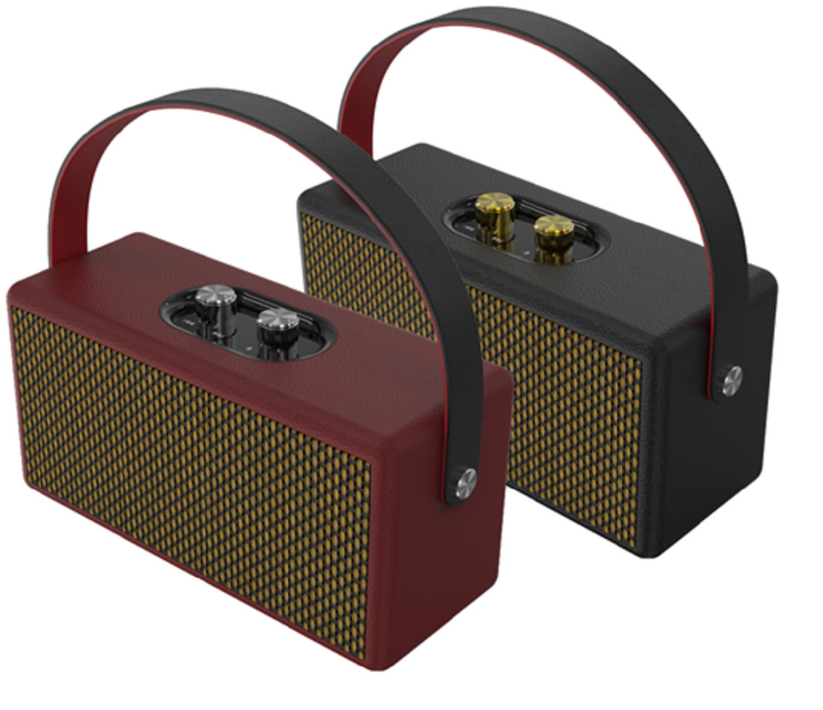 Armadio in legno retrò 2×2,5 pollici con 60 magneti 7W×2 Potenza batteria da 2400mAh per gli appassionati di arredamento domestico gli amanti della musica ecc