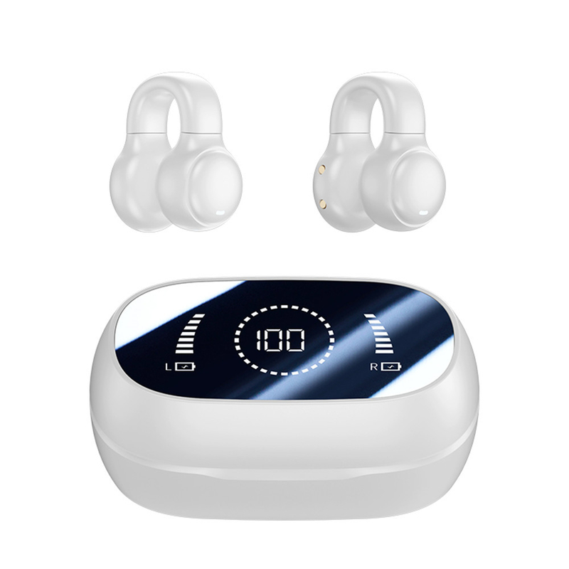 Bluetooth 5.3 auricolare Disegno auricolare completamente aperto 9D Surround Sound Gioco audio-sincronizzazione HIFI Display digitale 1.5H Carica 6H Single Playback