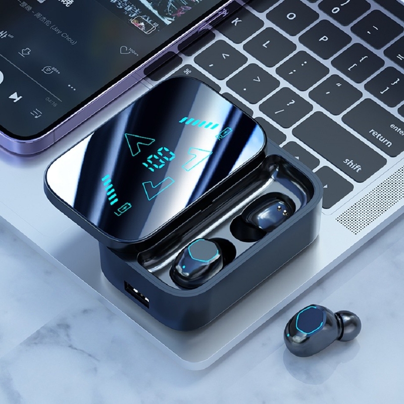 Display a specchio intelligente Bluetooth ad alta velocità 5.3 auricolare Batteria a tutte le condizioni idriche Per lo sport