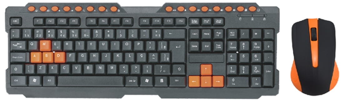 104+16 Hotkey Layout IPX4 impermeabile 1200DPI Motore ottico 72g Ergonomico 3D Grip Plug And Play Tastiere Mouse Combos Per E-sport Alberghi
