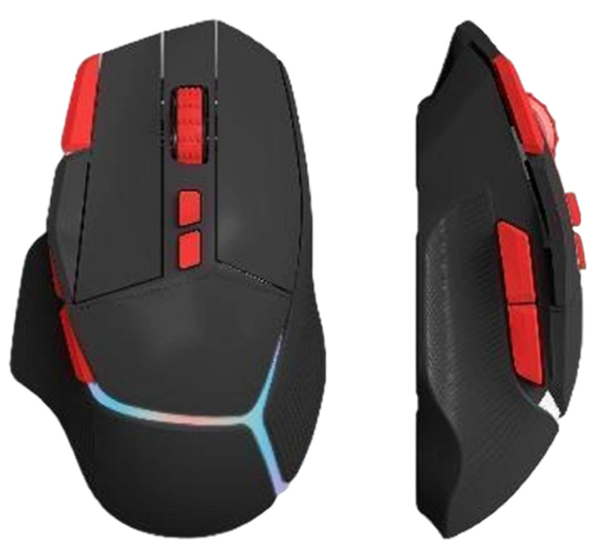 8000 DPI 58g Ultra-leggero 9D Ergonomic Gaming Mouse Oil-Sprayed Laser-Graved Logo-Sweat-Resistant E Anti-Slip