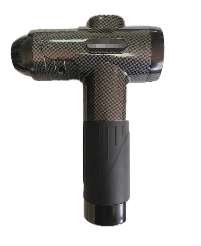 Pistola di massaggio portatile a motore da 60W con design ergonomico e 10 teste da massaggio