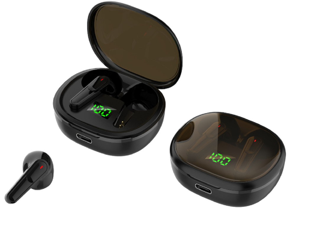 ETEK TWS Auricolari 30g Peso totale 30mAh Auricolari 200mAh Cassa di ricarica Tipo-C Ricarica rapida Imballaggio commerciale