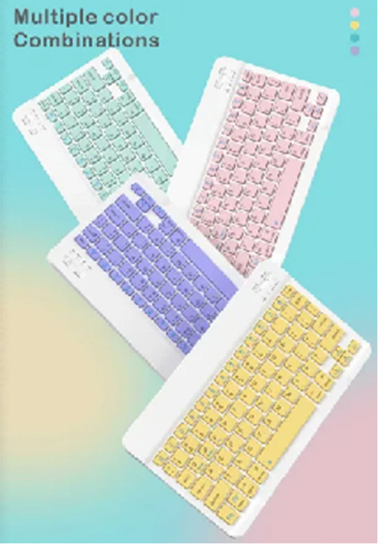 9tastiera bluetooth da 7 pollici opzioni di colori multiple 6,4 mm spessore 183 g design leggero bluetooth 3.0 connessione dual-mode