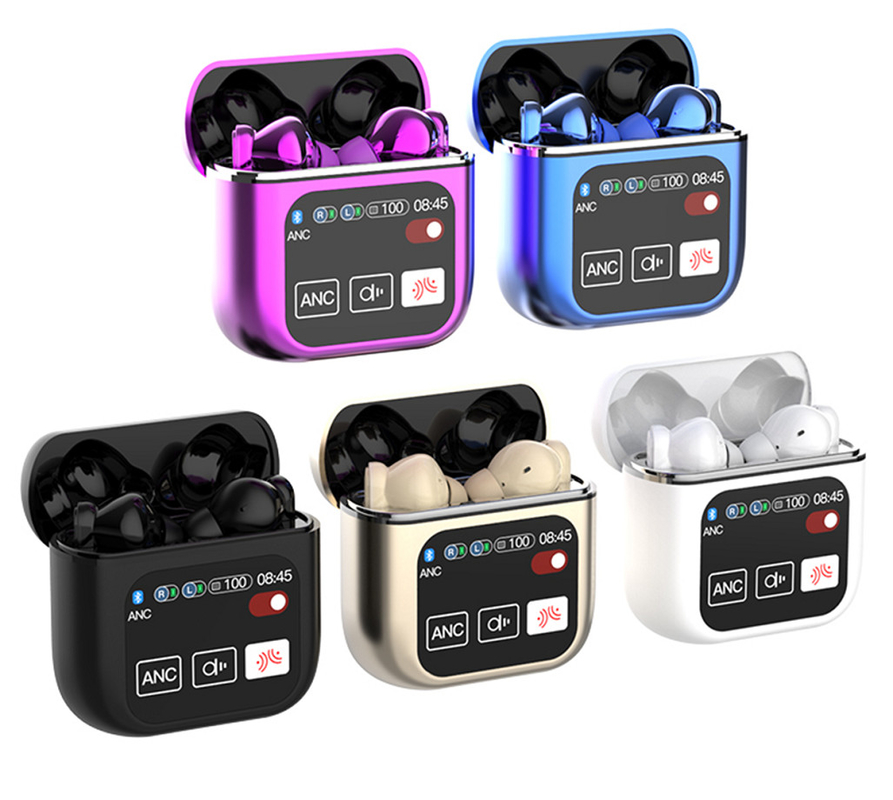 Auricolari ETEK TWS con ANC & ENC Cassa di ricarica 400mAh F10 Driver E Bluetooth a bassa latenza per giochi e musica immersivi