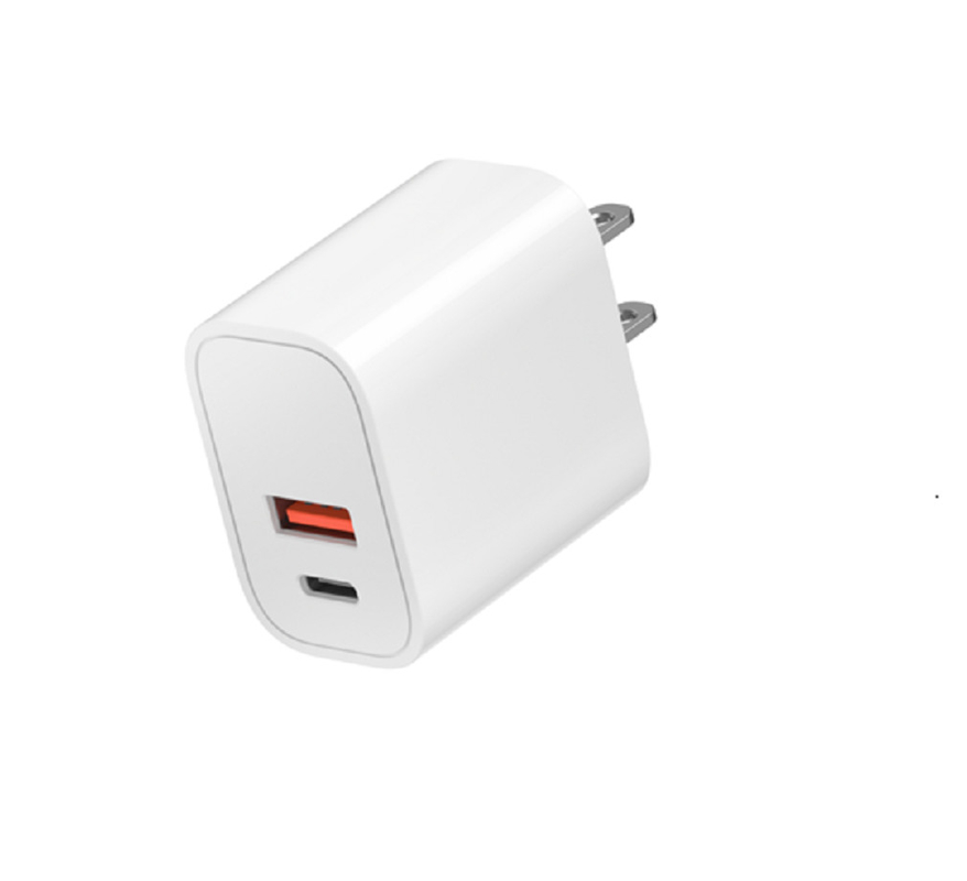 Dual Port Fast Charging USB-C+USB-A Supporta il protocollo di ricarica rapida PD/QC 110-240V 50/60Hz Global Universal