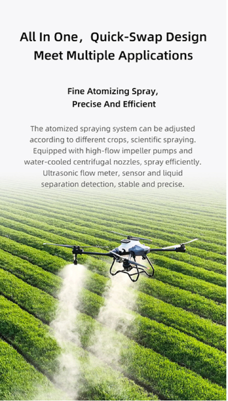 Z50P 50 kg Soluzione di droni agricoli a carico sotto la serie Z dotati di pompe a impulso di grande flusso e centrifuga raffreddata ad acqua
