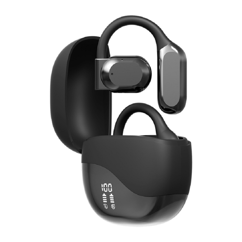 Bluetooth 5.4 auricolare con portata di 10 metri fino a 8-9 ore per chiamata Cassa di ricarica 300mAh Fornisce energia extra per i viaggi d'affari, ecc.