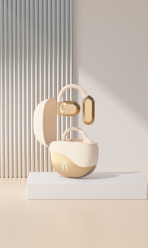 Bluetooth 5.4 auricolare con portata di 10 metri fino a 8-9 ore per chiamata Cassa di ricarica 300mAh Fornisce energia extra per i viaggi d'affari, ecc.