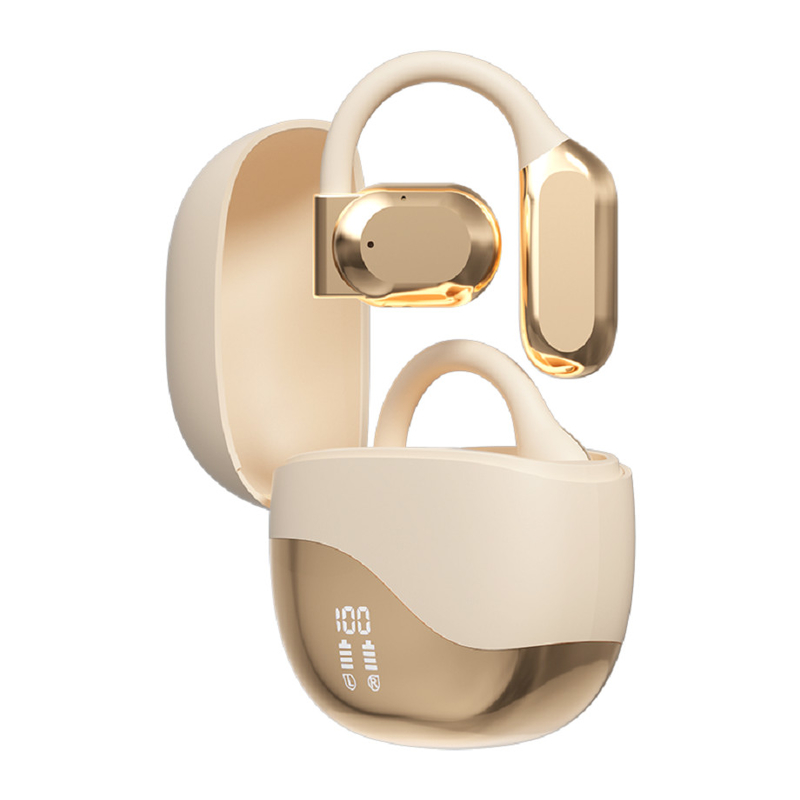 Bluetooth 5.4 auricolare con portata di 10 metri fino a 8-9 ore per chiamata Cassa di ricarica 300mAh Fornisce energia extra per i viaggi d'affari, ecc.
