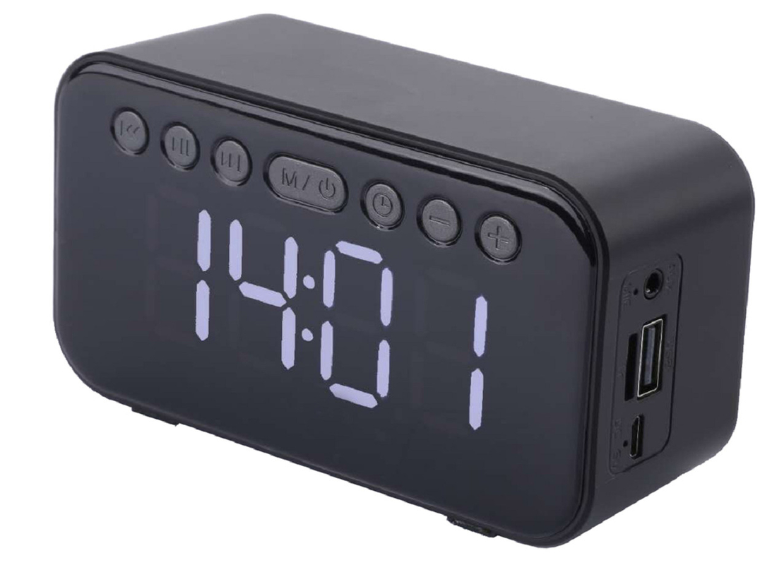Questo altoparlante Bluetooth supporta Bluetooth, AUX, scheda TF, radio USB FM. Batteria integrata da 500mAh, carica USB. Altoparlante da 52 mm, espansione della scheda TF da 32 GB.