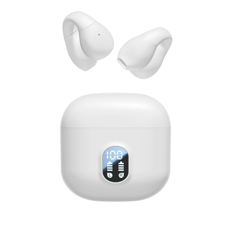 Auricolari Bluetooth 5.4 TWS con codec AAC SBC, 6 ore di gioco e custodia di ricarica da 200 mAh per spostamenti, sport e affari