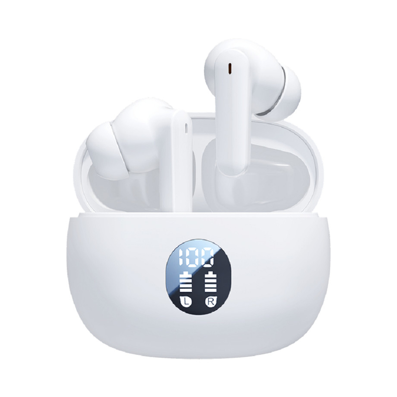Bluetooth 5.4 TWS Earbuds, altoparlante F10, supporto AAC/SBC, design in colore nero/bianco/pelle, adatto per uso aziendale, sportivo, ufficio e studentesco