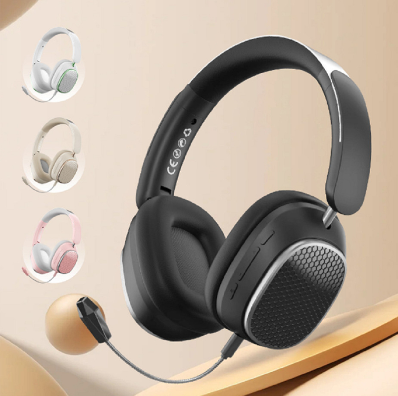 Bluetooth 5.3 cuffie, batteria da 400 mAh, riproduzione di 8 ore, standby di 200 ore, driver da 40 mm, 18dB ANC