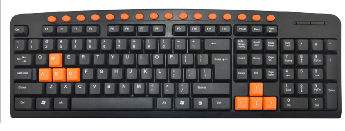 tastiera multimediale cablata impermeabile connessione USB 16 tasti di scorciatoia personalizzabili leggero