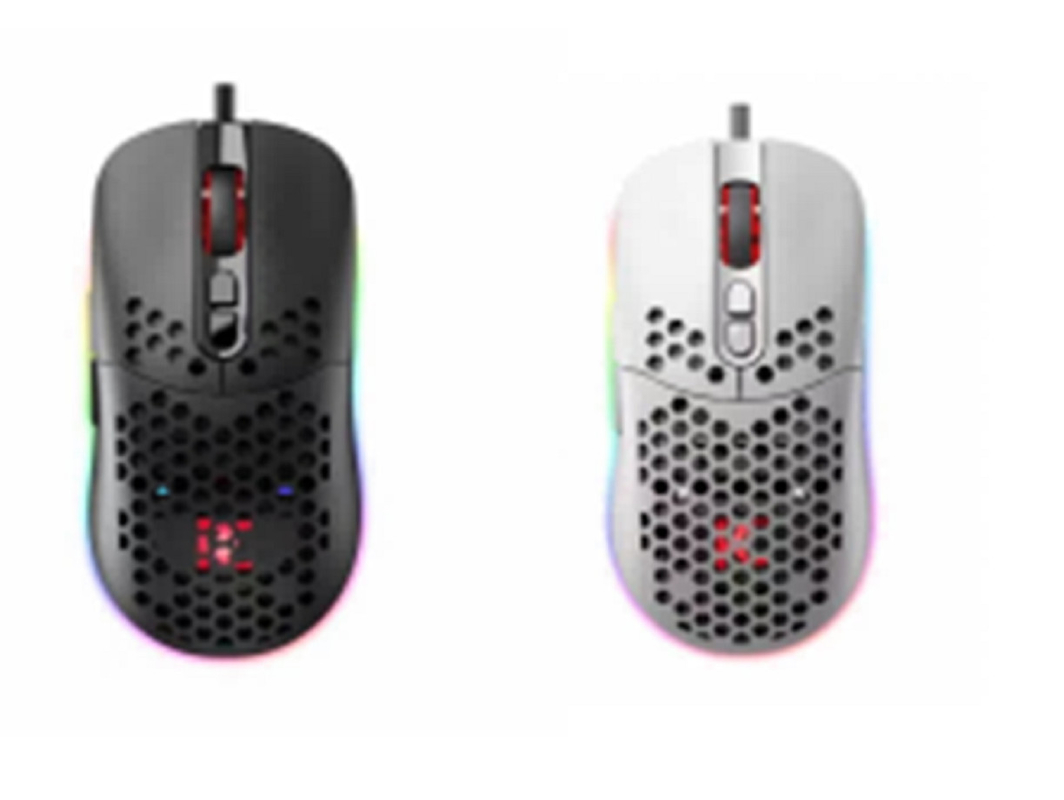 Mouse cablato con durata dei pulsanti di 5 milioni di clic, DPI regolabili a 3200, design a 6 pulsanti, ricaricabile