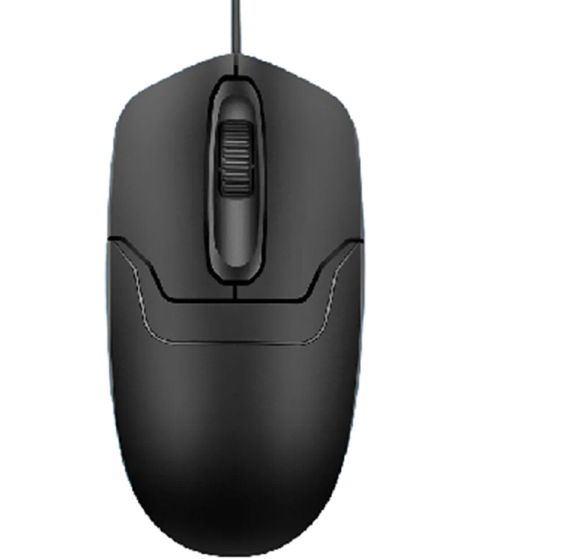 Mouse con design a guscio in ABS a tre tasti supporta 3 milioni di clic Plug-and-play USB con dispositivi per impiegati