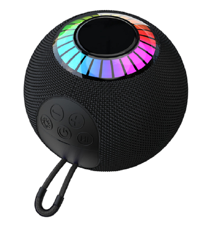 Altoparlante Bluetooth 5.3 Portatile con Illuminazione RGB Batteria 1200mAh Ricarica Type-C Fino a 6 ore di Riproduzione Supporta AUX / TF / FM / USB