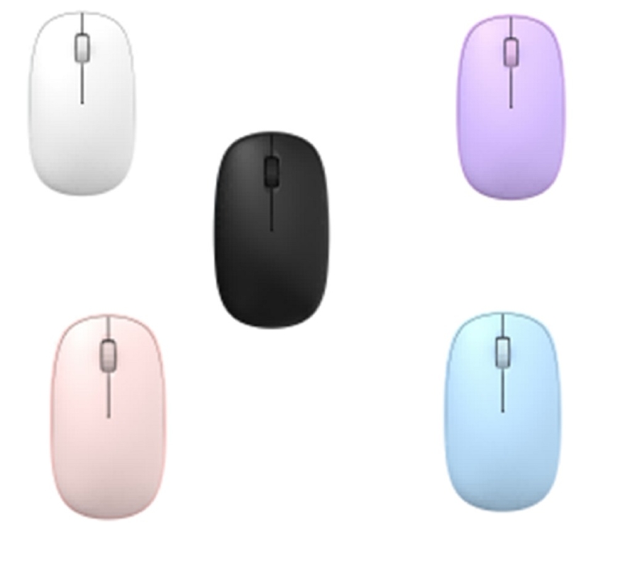 Mouse wireless ETEK 2.4G 1200DPI Clic 5 colori 1 batteria AA Bianco Rosa Viola Blu Nero