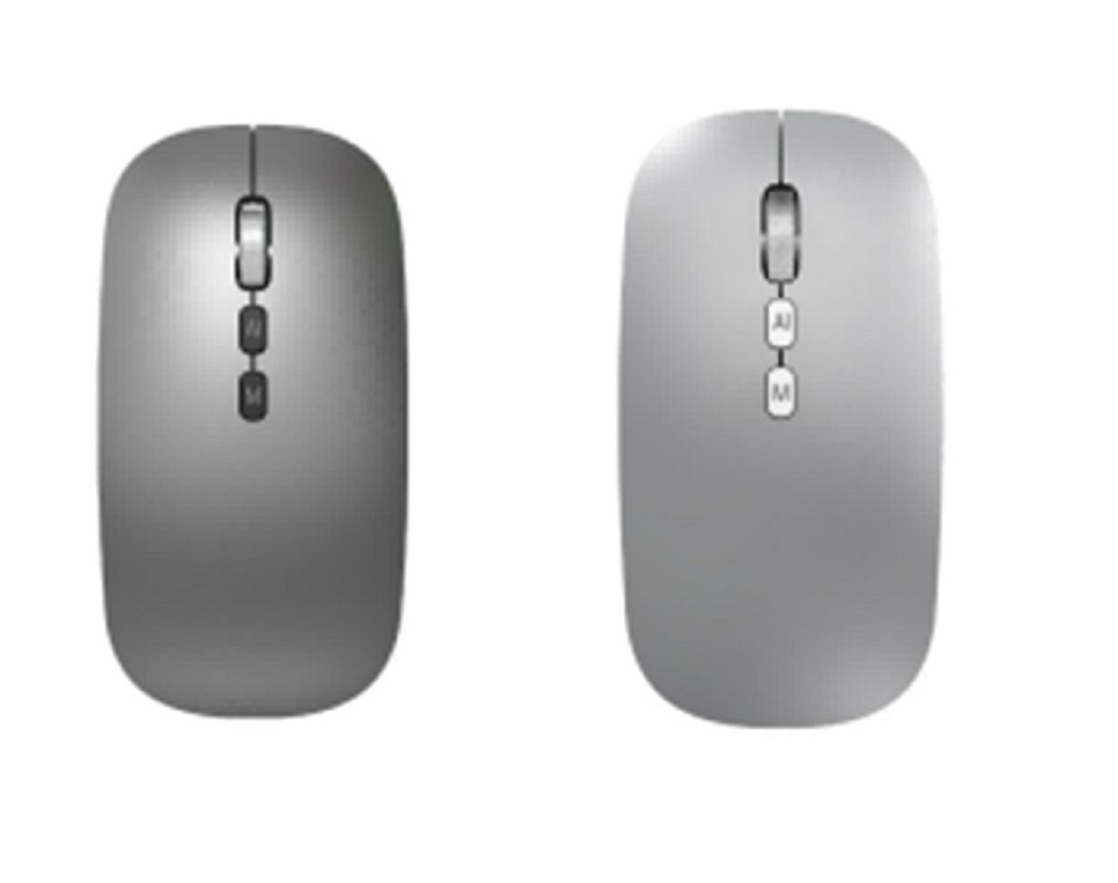 2.4G wireless e Bluetooth AI mouse regolabile impostazioni DPI 800/1200/1600 durata fino a 5 milioni di clic.