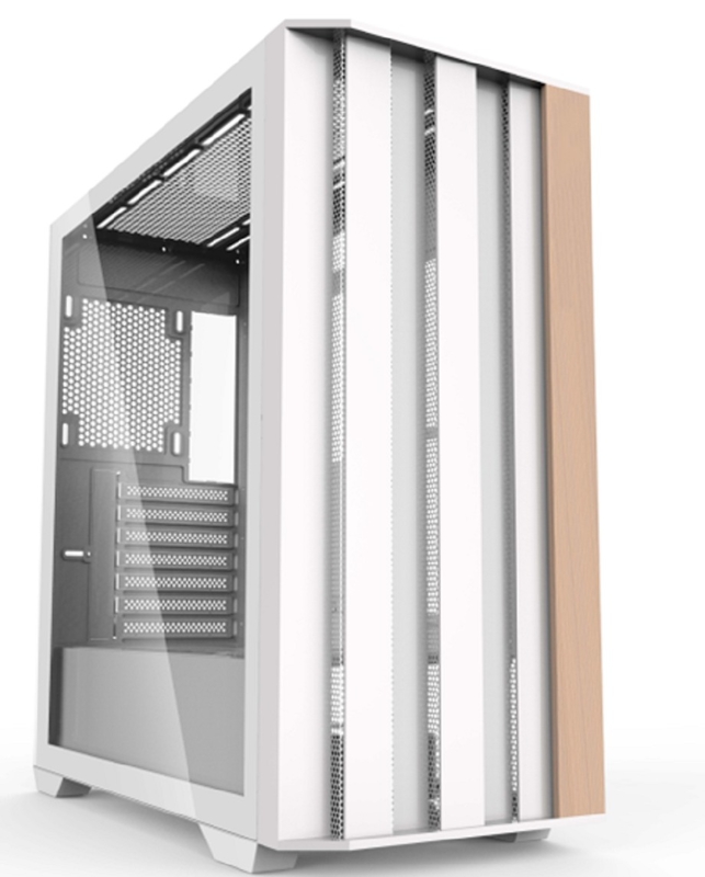 Case da gioco Full-Tower EATX SPCC+ABS+Struttura in legno Frontale Dual USB 1.0+USB 3.0+Type-C Supporto opzionale per triplo raffreddamento a liquido