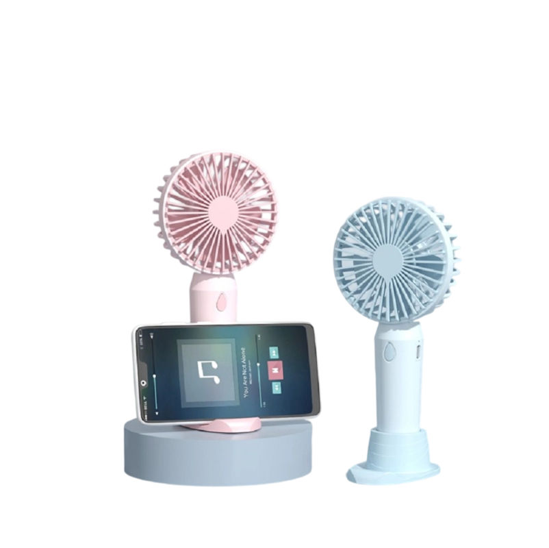 Materiali ABS+PP 3 velocità tipo-C mini ventilatore ricaricabile 6 ore di funzionamento batteria 1200mAh Bianco Blu Rosa