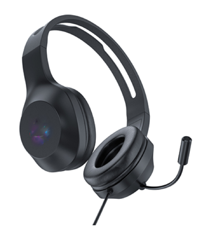 Cuffie cablate ETEK Gaming con driver da 50 mm, risposta 20Hz-20kHz, microfono omnidirezionale, cavo da 2,0 m