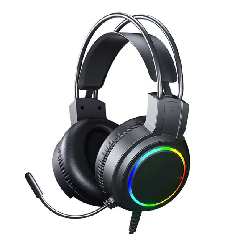 Cuffie cablate ETEK Gaming con driver da 50 mm, risposta 20Hz-20kHz, microfono omnidirezionale, cavo da 2,0 m