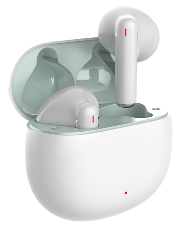 Auricolari Wireless Bluetooth 5.4 ETEK Ultra-Leggeri Auricolari TWS Ergonomici F13 Speaker Batteria 30mAh+200mAh Nero Bianco