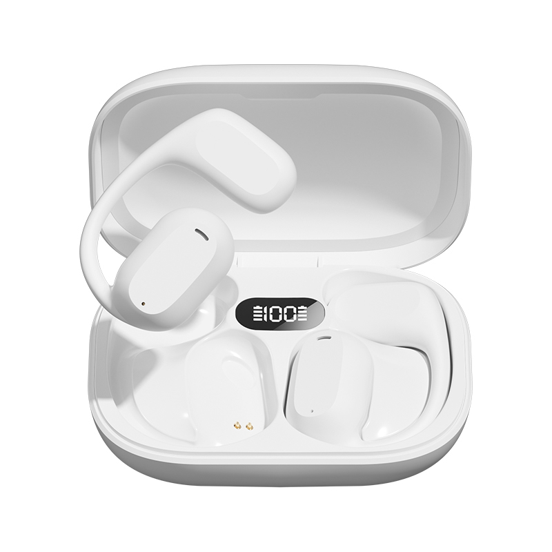 ETEK Ear-Hook TWS Auricolari Bluetooth 5.3 A2DP/AVRCP/HFP Cella auricolare da 50mAh + Cassa protettiva da 300mAh