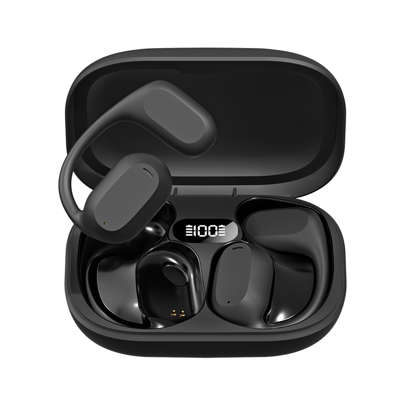 ETEK Ear-Hook TWS Auricolari Bluetooth 5.3 A2DP/AVRCP/HFP Cella auricolare da 50mAh + Cassa protettiva da 300mAh
