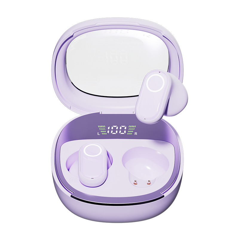 Auricolari ETEK Bluetooth 5.4 TWS con anello in rame F13, auricolare da 25mAh + custodia da 200mAh (scheda di protezione), 3 opzioni di colore.