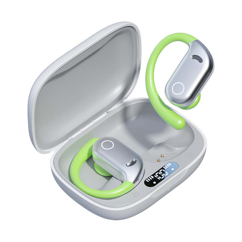 Auricolari LED impermeabili ETEK, Bluetooth 5.4, auricolare da 50mAh + custodia da 300mAh (scheda di protezione), altoparlante F14.2