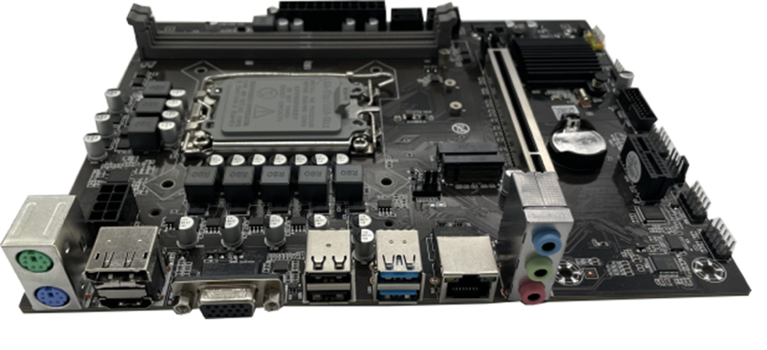 Scheda madre ETEK H610 Micro-ATX per CPU LGA1700 DDR4 Dual-Channel Slot PCIe 4.0 x16 Uscite opzionali DP+HDMI+VGA