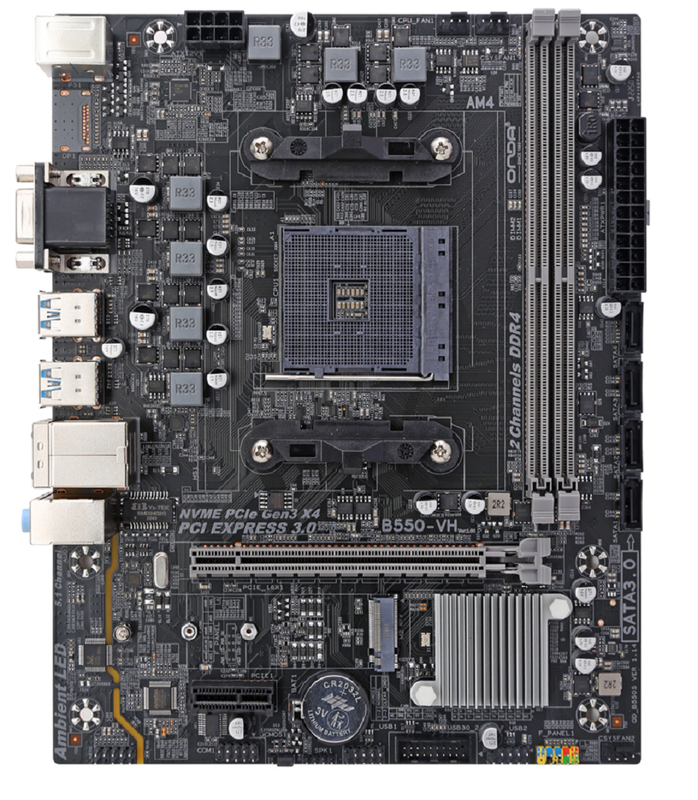 ETEK AM4 Socket Micro-ATX Motherboard Per CPU AMD Ryzen DDR4 a doppio canale 3600MHz PCIe 4.0*16