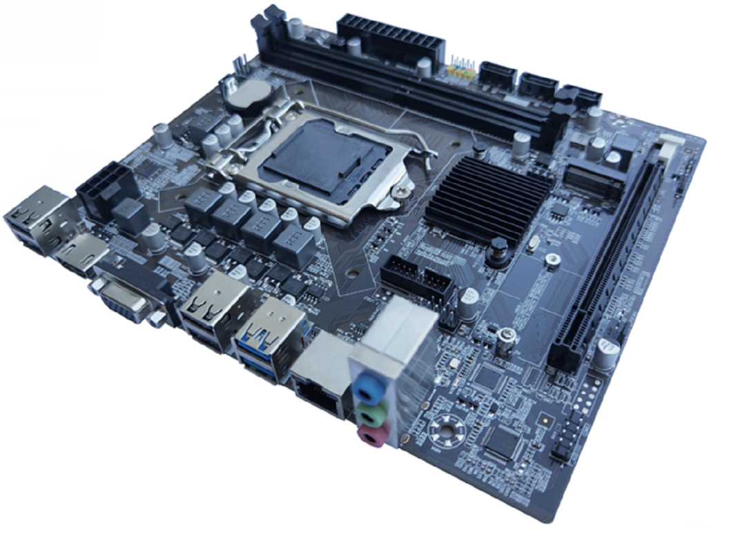 Scheda madre ETEK H110 Chipset Micro-ATX per CPU di 6a-9a generazione, DDR4 dual-channel, uscite VGA+HDMI, 3*porte SATA + 1*slot M.2