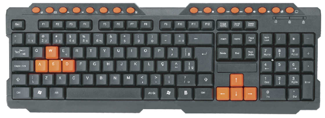 Wired Multimedia USB Keyboard with 104 Keys and 16 Hot Keys, Waterproof Black HIPS Housing, 442.2*156*23.5 mm Size