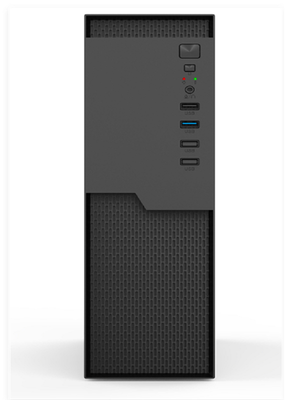 Mini-ITX/M-ATX Low-Profile Computer Case with 4 PCIe Slots 3x SSD + 1x HDD and USB 3.0 HD Audio I/O