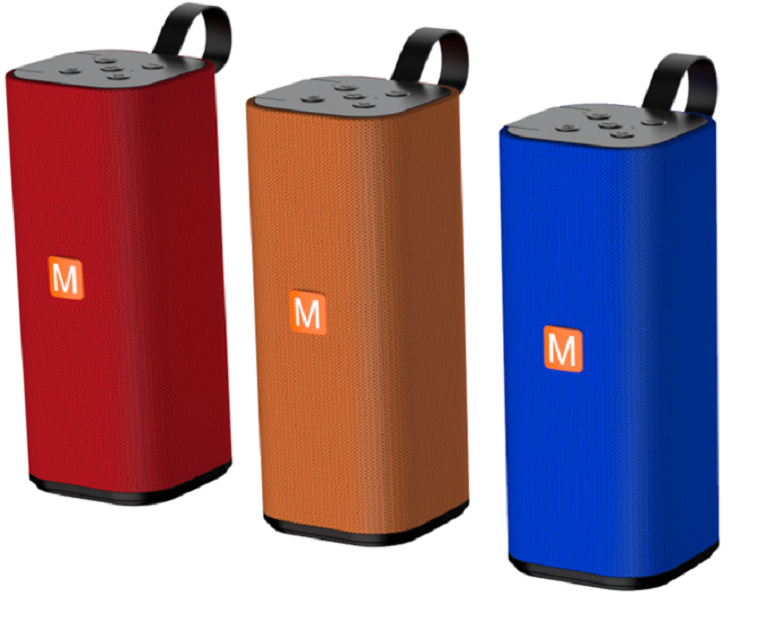 Altoparlante Bluetooth portatile da 6W, ABS+Fabric, chip Jie Li, TF/FM/AUX/USB, chiamata hands-free, batteria da 1200mAh