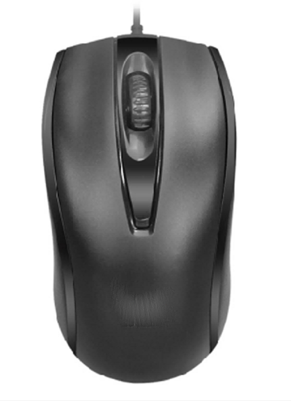 ETEK Mouse Ottico Ergonomico, Mouse Cablato USB, 3 Pulsanti, 3 Milioni di Clic, ABS, Cavo 1.35m, 5V/100mA, per Win/Mac