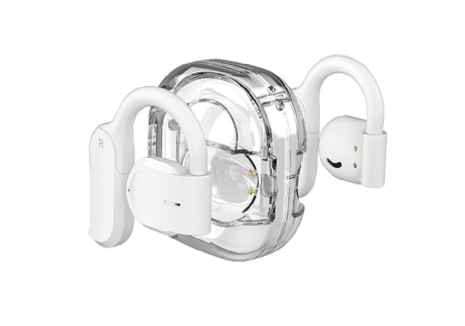 ENC OWS auricolari Bluetooth, chip JL6973, driver da 13 mm, tempo di gioco da 4 ore, custodia da 300 mAh con scheda di protezione, nero / bianco / verde