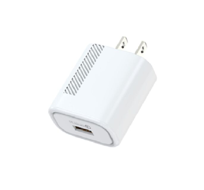 18W Quick Charge 3.0 Wall Charger, US Plug, Multi-Voltage Output (5V-12V), Compatto 62.5*43*27mm, Input AC 100-240V