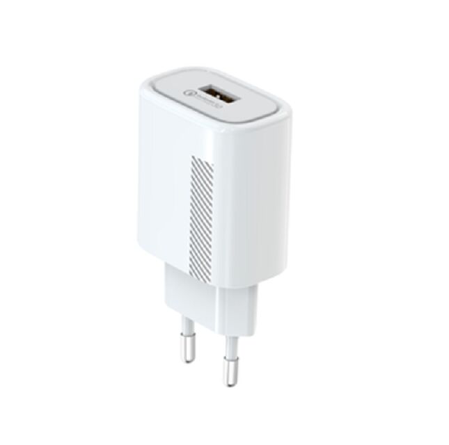 18W Quick Charge 3.0 Wall Charger, US Plug, Multi-Voltage Output (5V-12V), Compatto 62.5*43*27mm, Input AC 100-240V